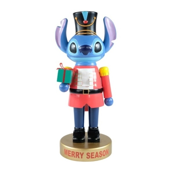 Disney Stitch Nutcracker NEW 11.5” Lilo Red Blue Christmas Decor - Picture 1 of 5